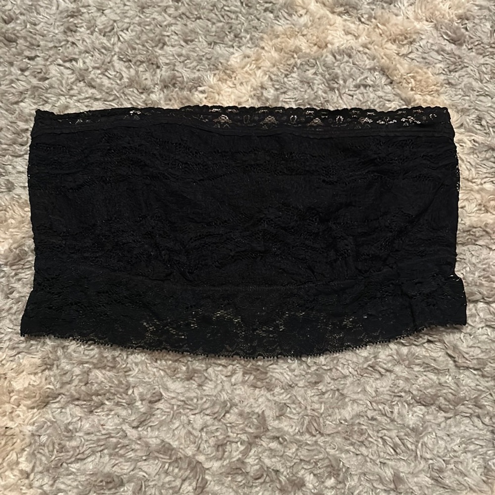 Free People Lace Bandeau Bra - size Large